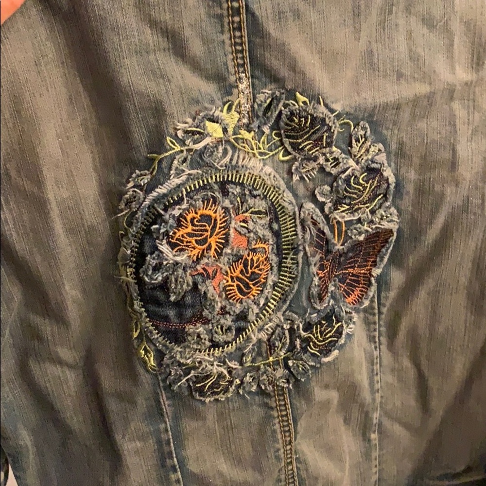 Distressed Denim Jacket - Picture 2 of 6